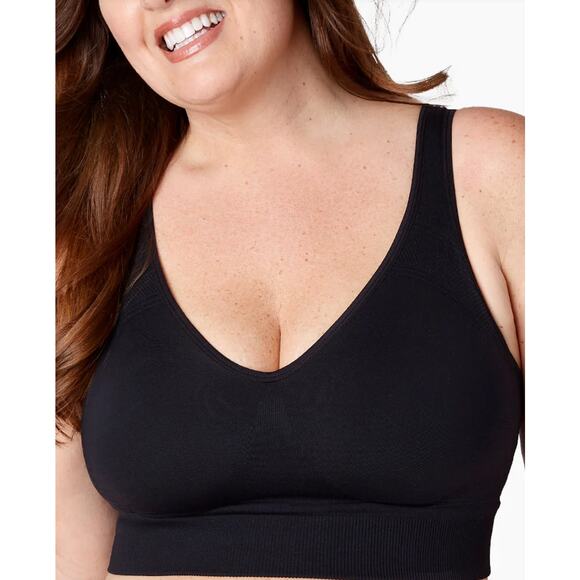 Brand New Curveez Women's Size Medium Braeez Full Support Bra Black - Picture 1 of 9